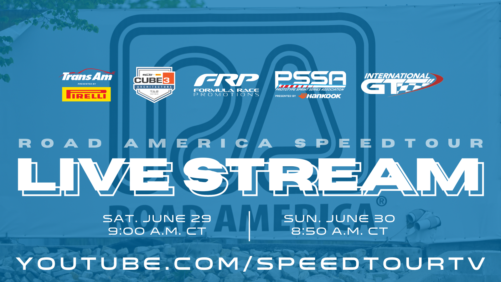 Watch PSSA at Road America, Today at 4 p.m. CT